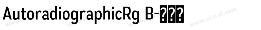 AutoradiographicRg B字体转换